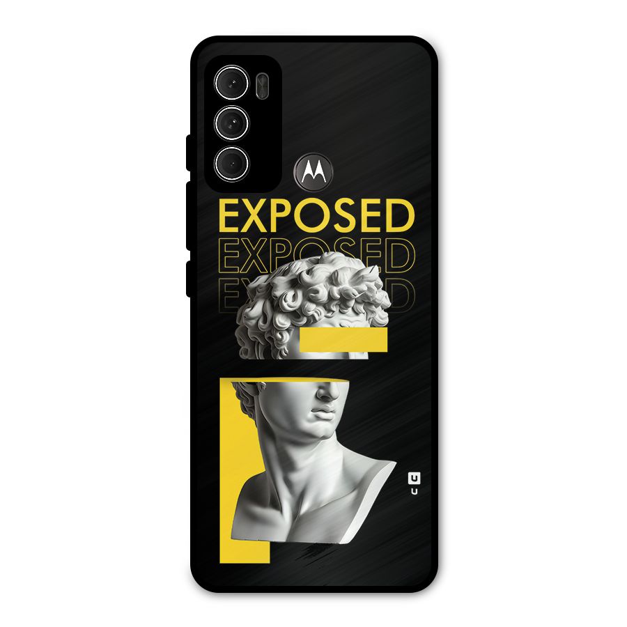 Exposed Sculpture Metal Back Case for Moto G60
