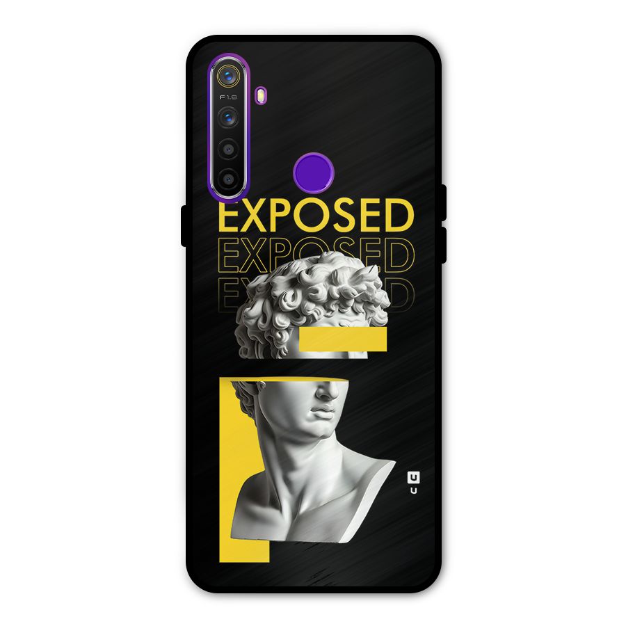 Exposed Sculpture Metal Back Case for Realme 5i