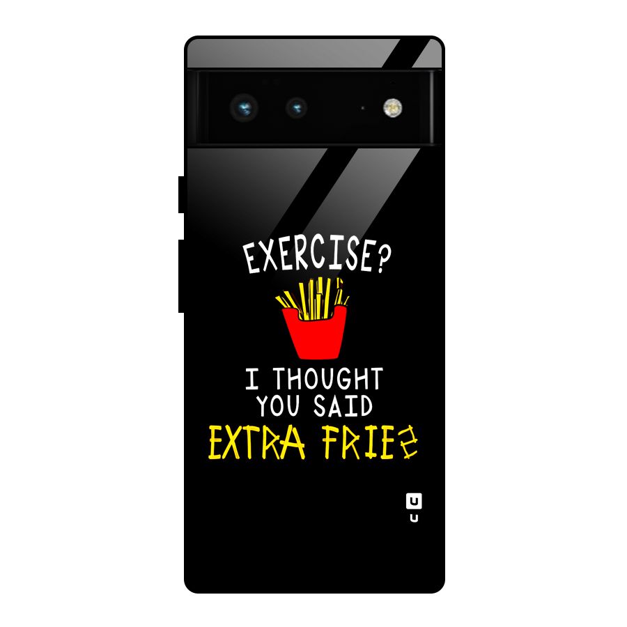 Extra Fries Glass Back Case for Google Pixel 6