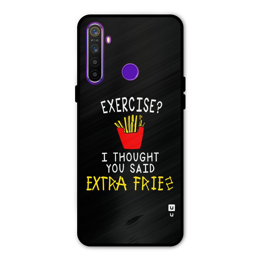 Extra Fries Glass Back Case for Realme 5s