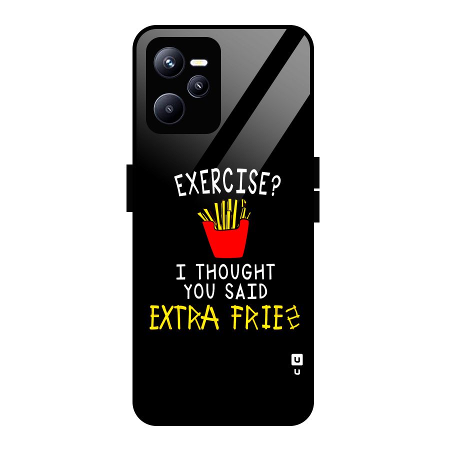 Extra Fries Glass Back Case for Realme C35