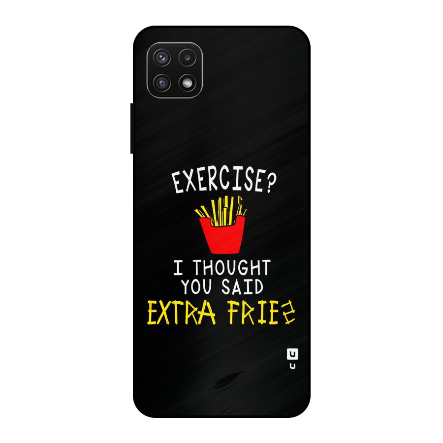 Extra Fries Metal Back Case for Galaxy A22 5G