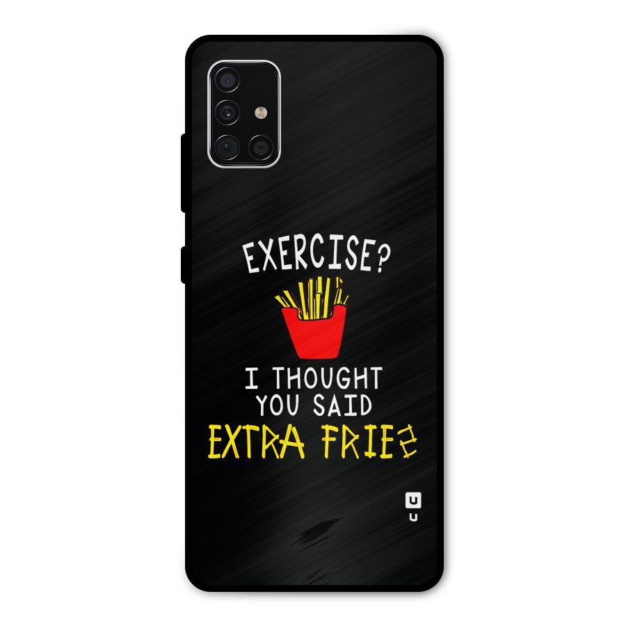 Extra Fries Metal Back Case for Galaxy A51