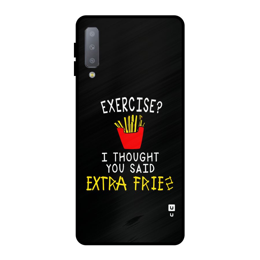 Extra Fries Metal Back Case for Galaxy A7 (2018)