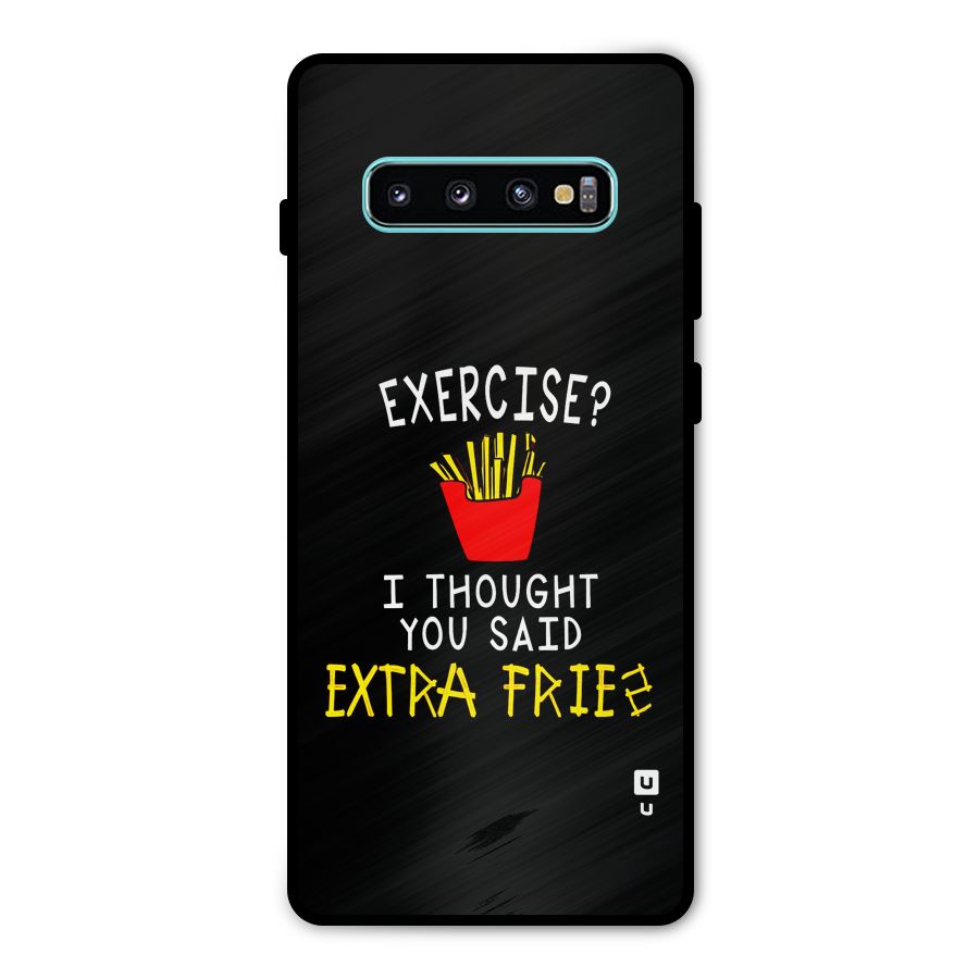 Extra Fries Metal Back Case for Galaxy S10 Plus