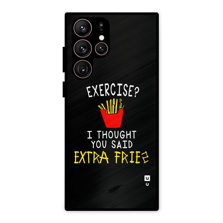 Extra Fries Metal Back Case for Galaxy S22 Ultra 5G
