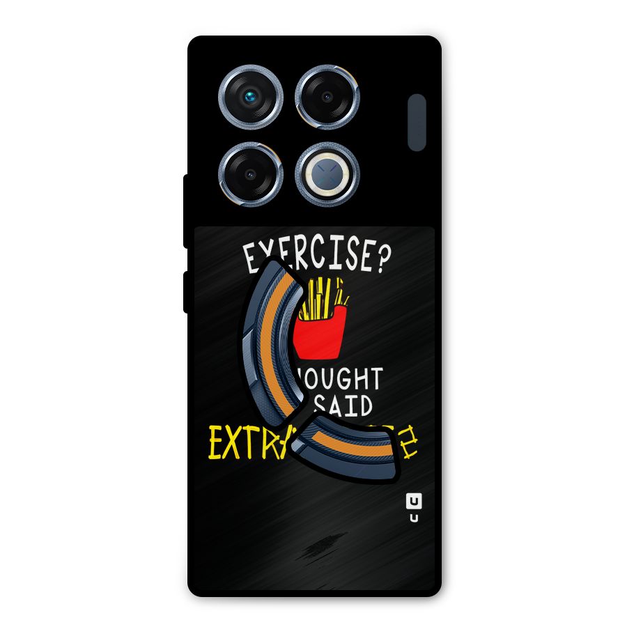Extra Fries Metal Back Case for Infinix GT 20 Pro