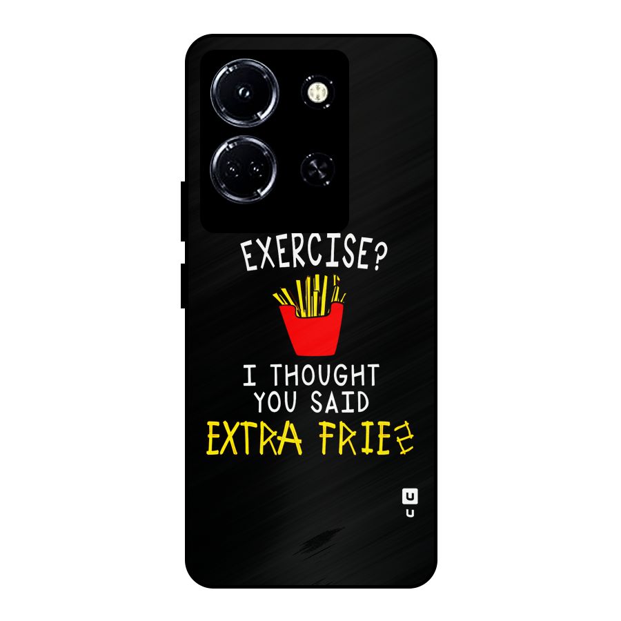 Extra Fries Metal Back Case for Infinix Note 30 5G