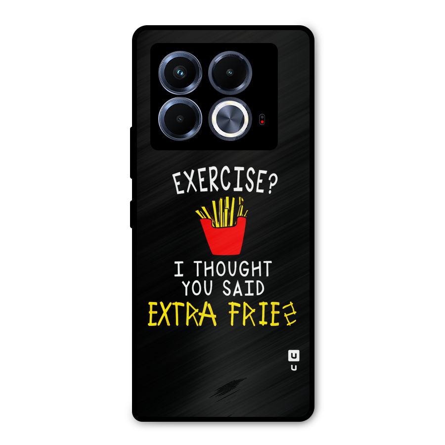 Extra Fries Metal Back Case for Infinix Note 40 5G