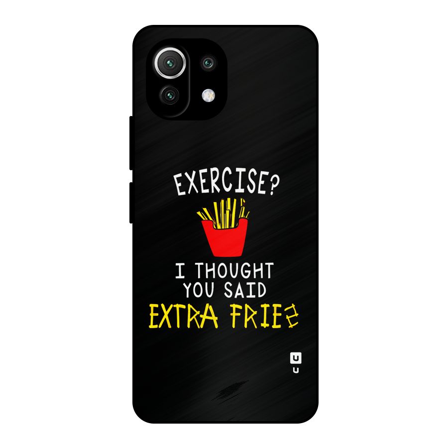 Extra Fries Metal Back Case for Mi 11 Lite