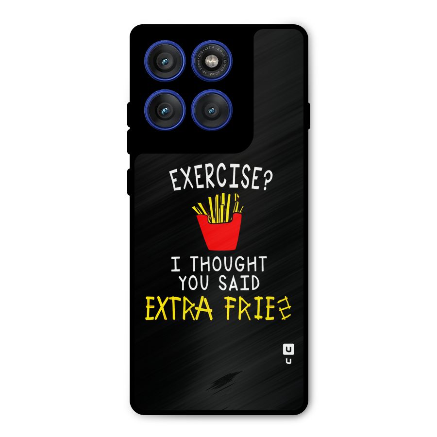 Extra Fries Metal Back Case for Motorola Edge 60 Pro