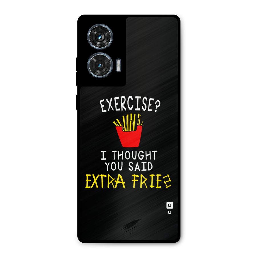 Extra Fries Metal Back Case for Motorola G96