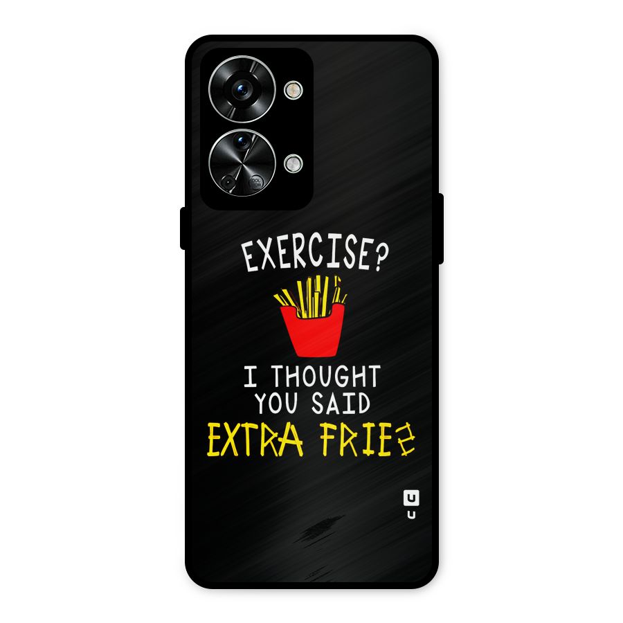 Extra Fries Metal Back Case for OnePlus Nord 2T