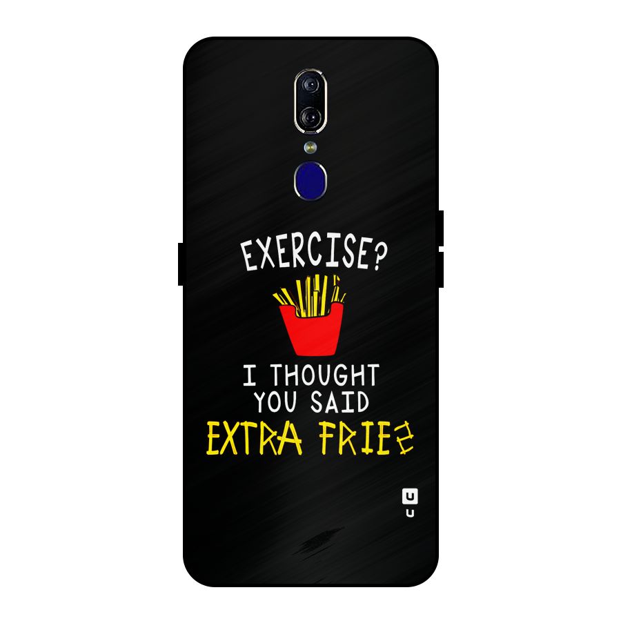 Extra Fries Metal Back Case for Oppo F11
