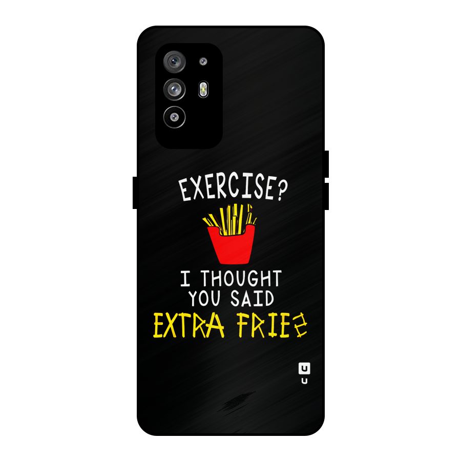 Extra Fries Metal Back Case for Oppo F19 Pro Plus 5G
