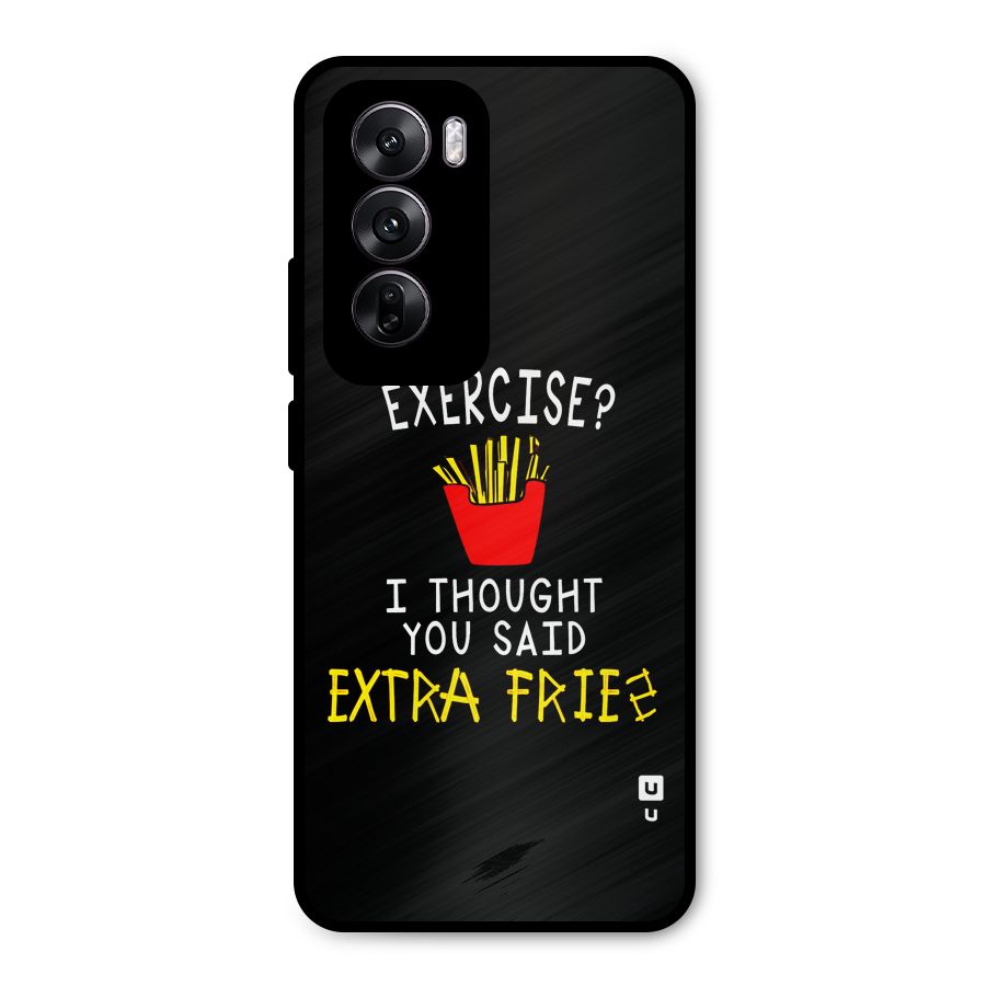 Extra Fries Metal Back Case for Oppo Reno12