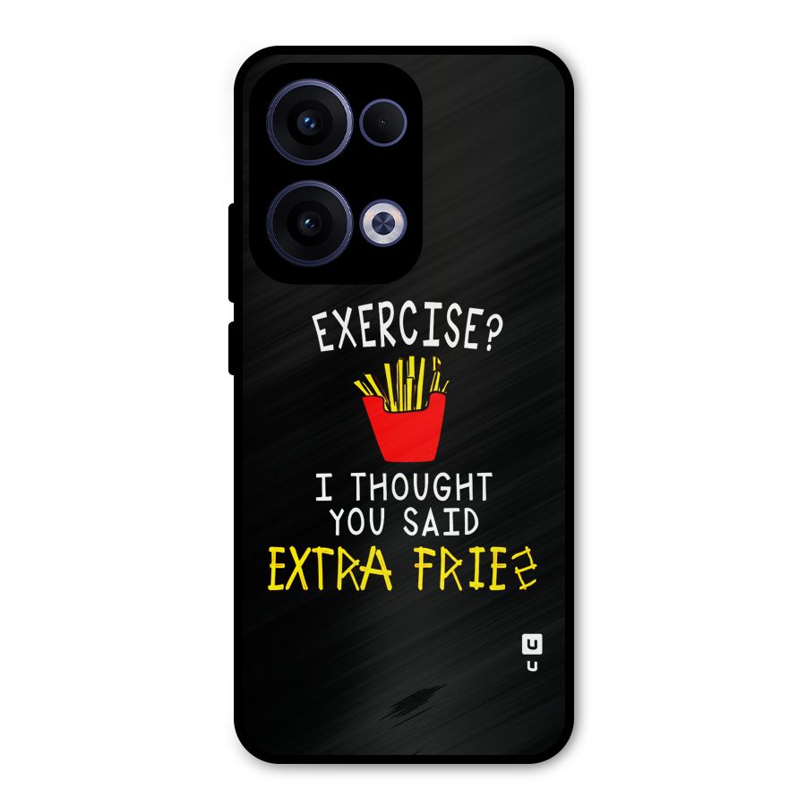 Extra Fries Metal Back Case for Oppo Reno13