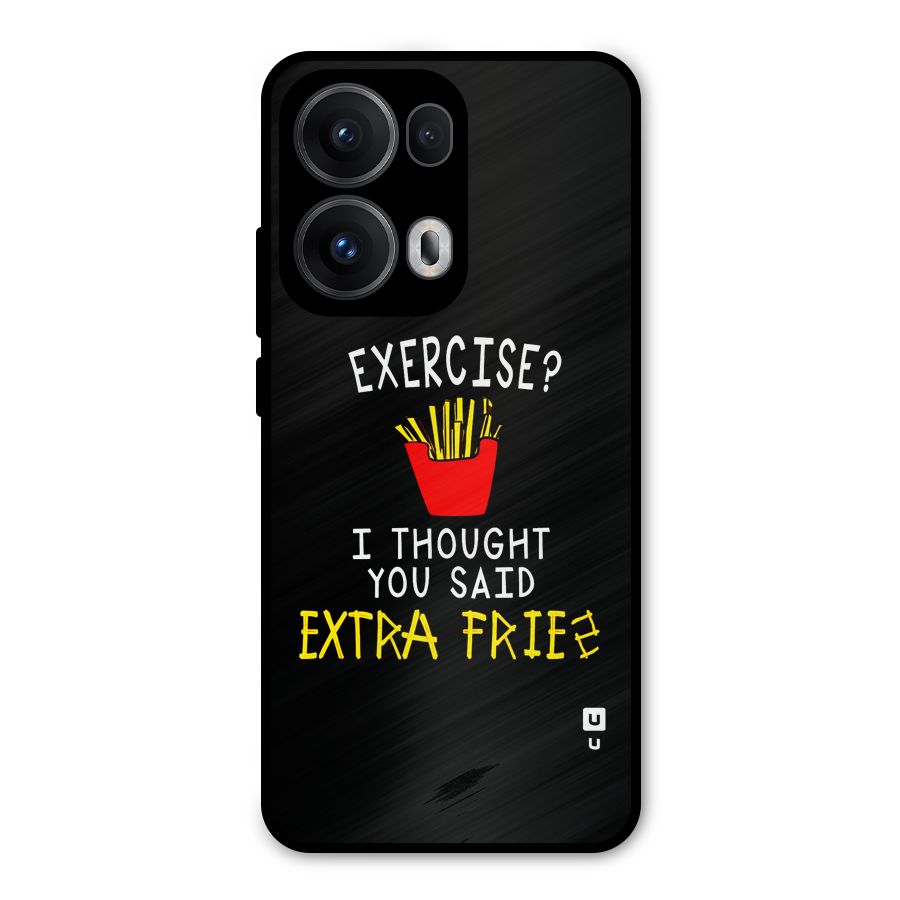 Extra Fries Metal Back Case for Oppo Reno13 Pro