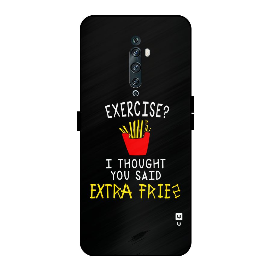 Extra Fries Metal Back Case for Oppo Reno2 Z