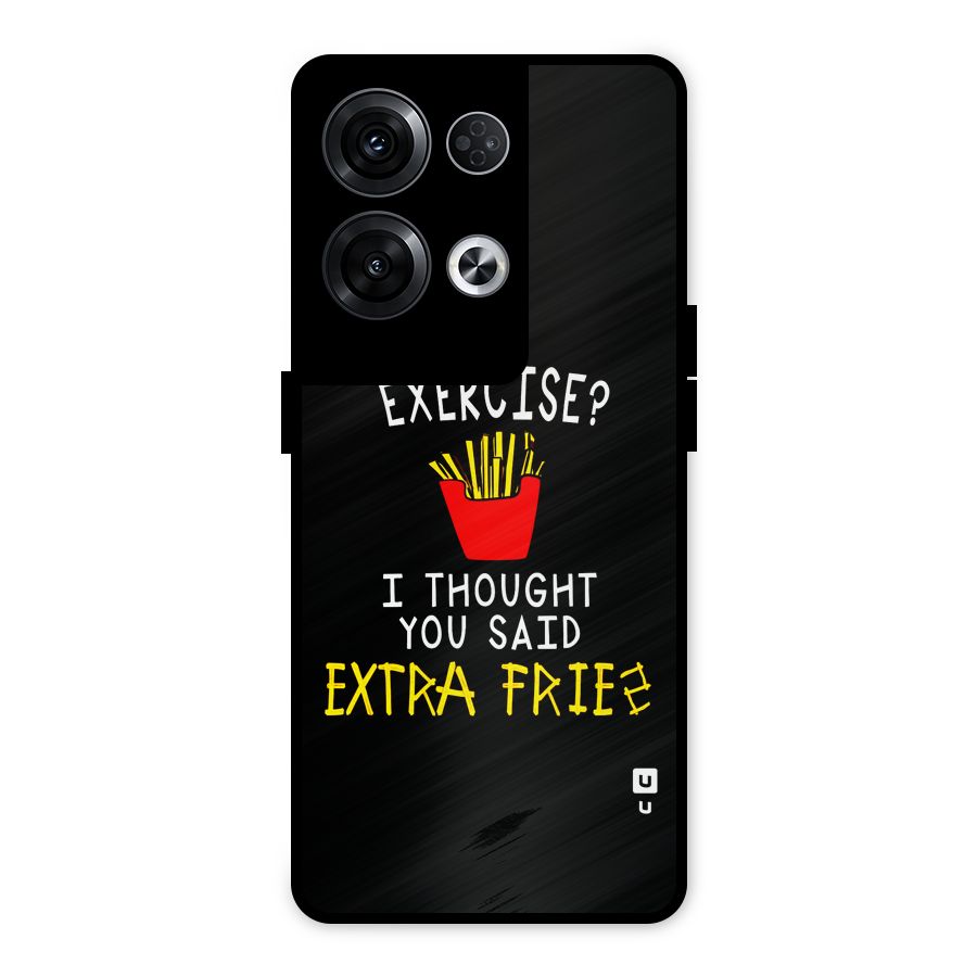 Extra Fries Metal Back Case for Oppo Reno8 Pro 5G
