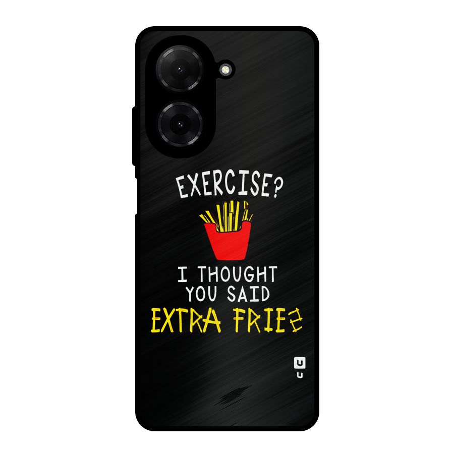 Extra Fries Metal Back Case for Redmi A5 4G