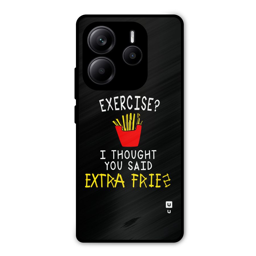 Extra Fries Metal Back Case for Redmi Note 14 5G