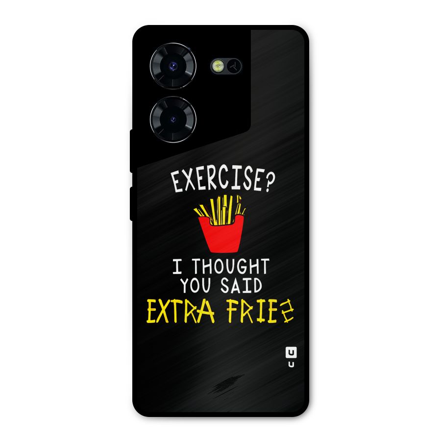 Extra Fries Metal Back Case for Tecno Pova 5 Pro 5G