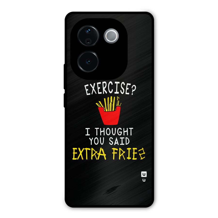 Extra Fries Metal Back Case for Vivo T3 Pro