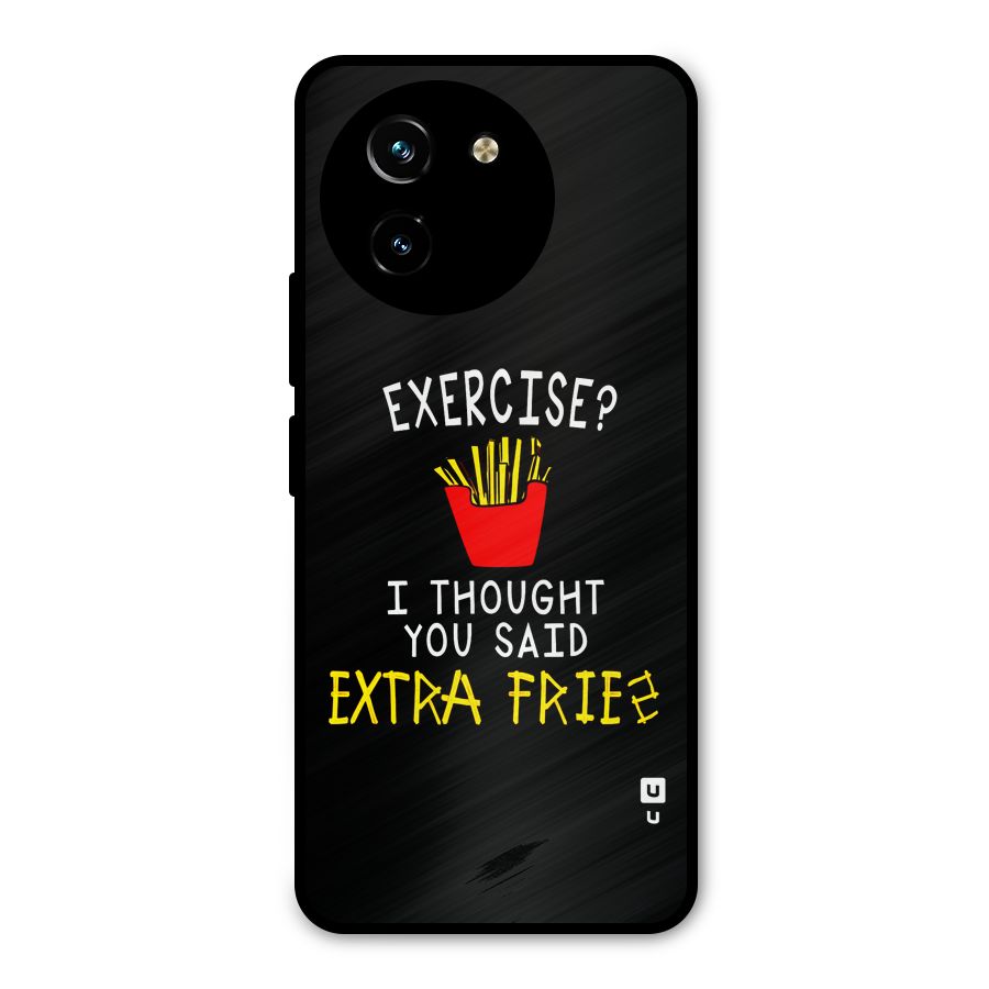 Extra Fries Metal Back Case for Vivo T3x