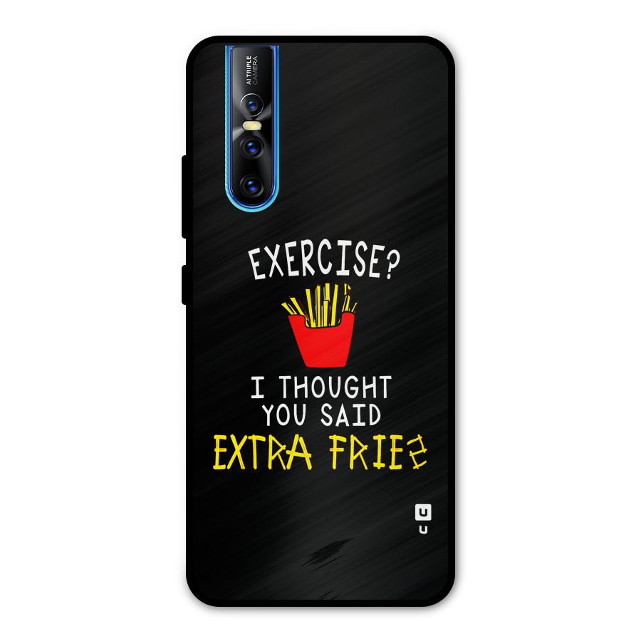 Extra Fries Metal Back Case for Vivo V15 Pro
