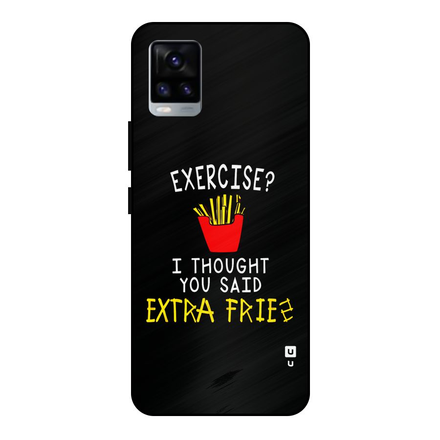 Extra Fries Metal Back Case for Vivo V20 2021