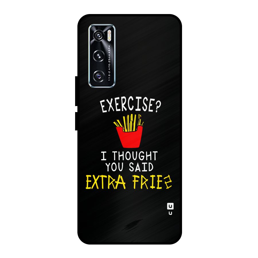 Extra Fries Metal Back Case for Vivo V20 SE