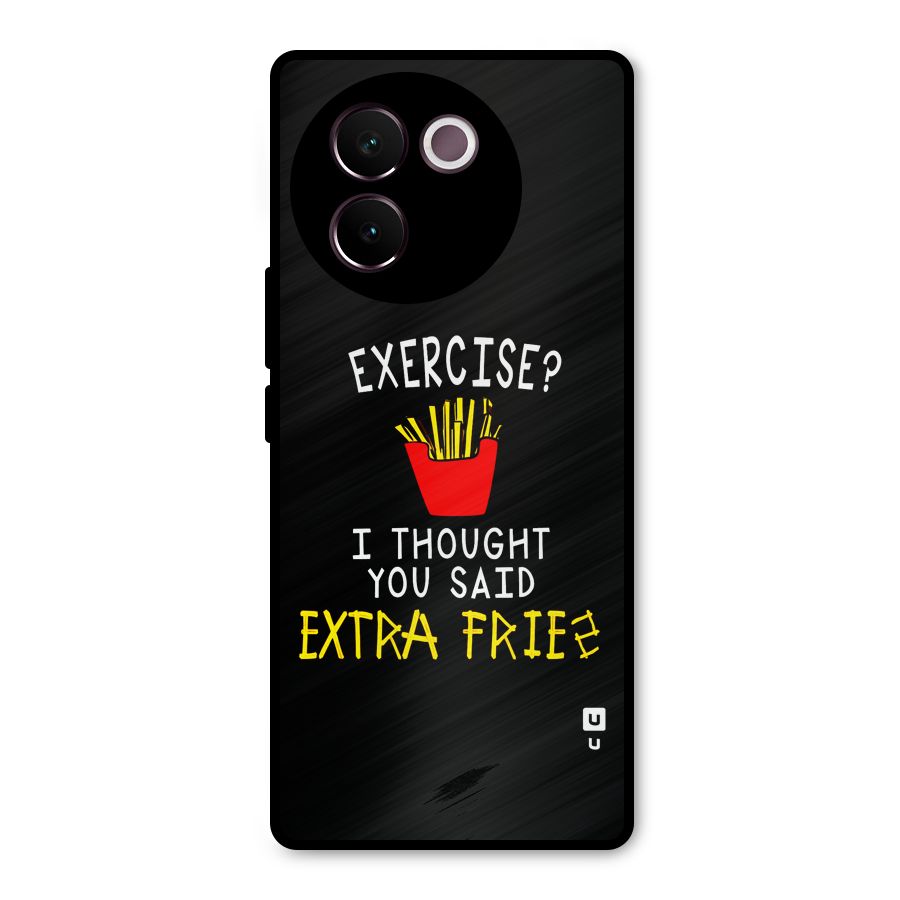 Extra Fries Metal Back Case for Vivo V30e