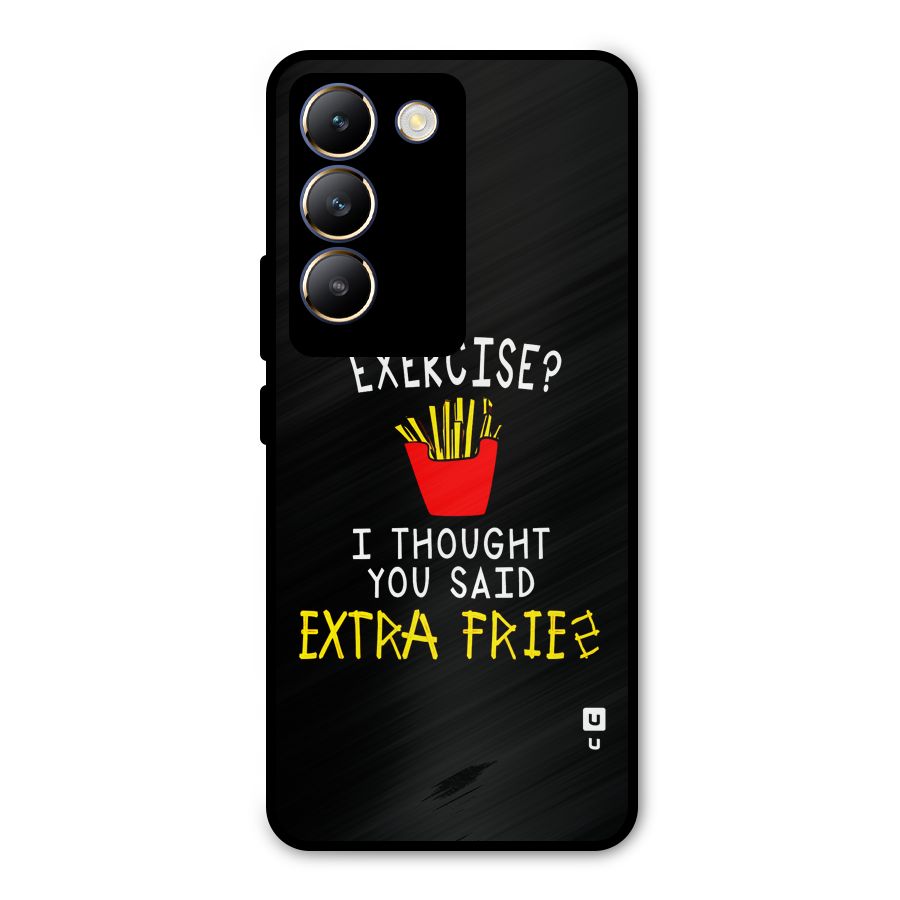 Extra Fries Metal Back Case for Vivo Y200e