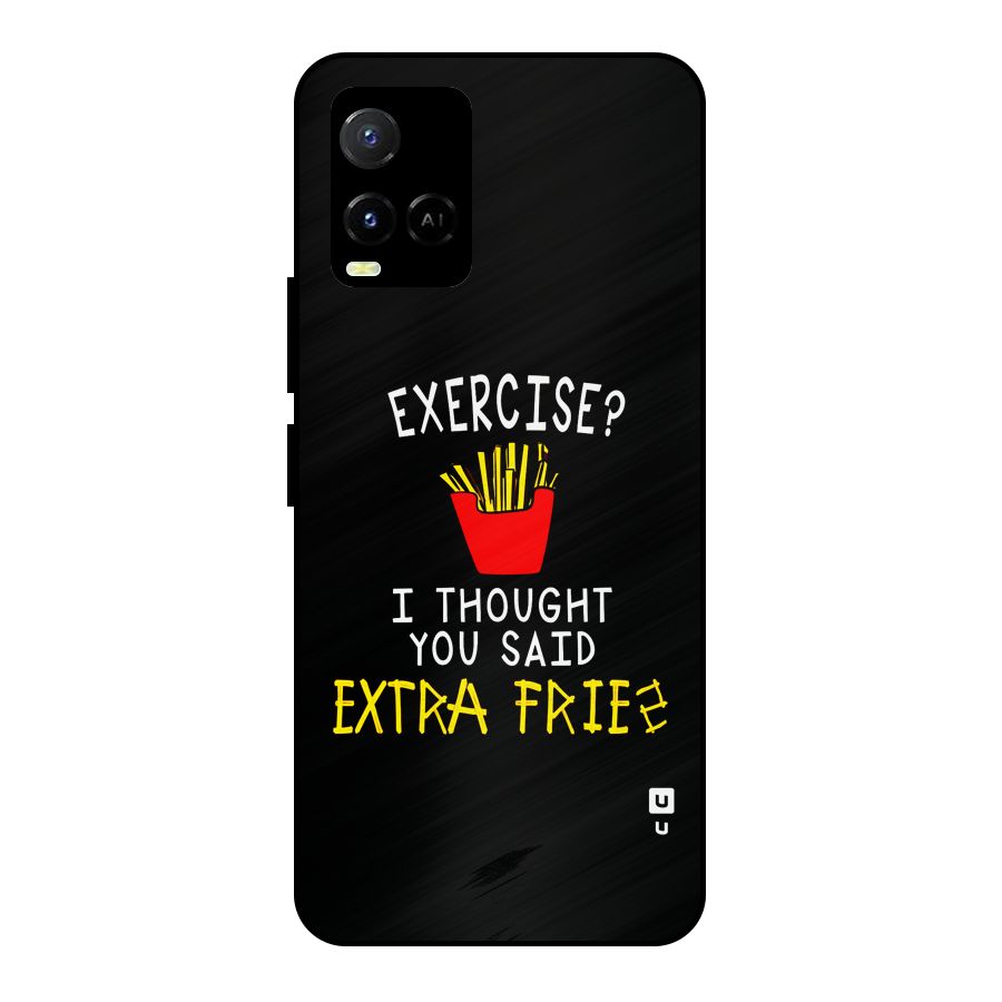 Extra Fries Metal Back Case for Vivo Y21
