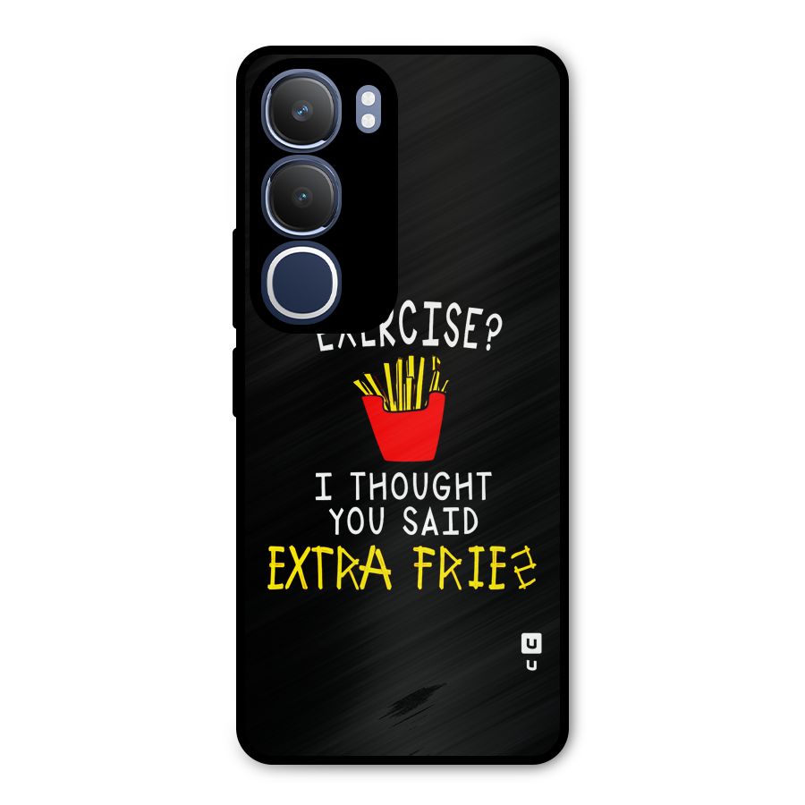 Extra Fries Metal Back Case for Vivo Y29