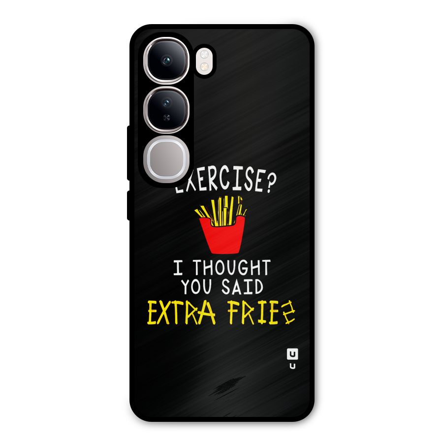 Extra Fries Metal Back Case for Vivo Y300