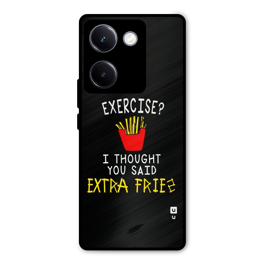 Extra Fries Metal Back Case for Vivo Y300 Plus