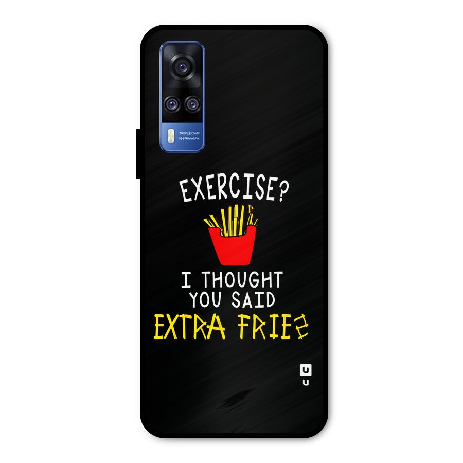 Extra Fries Metal Back Case for Vivo Y51A