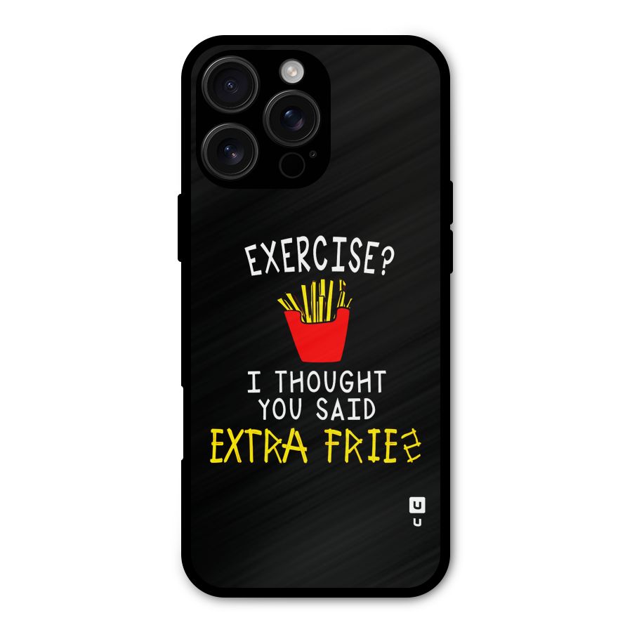 Extra Fries Metal Back Case for iPhone 16 Pro Max