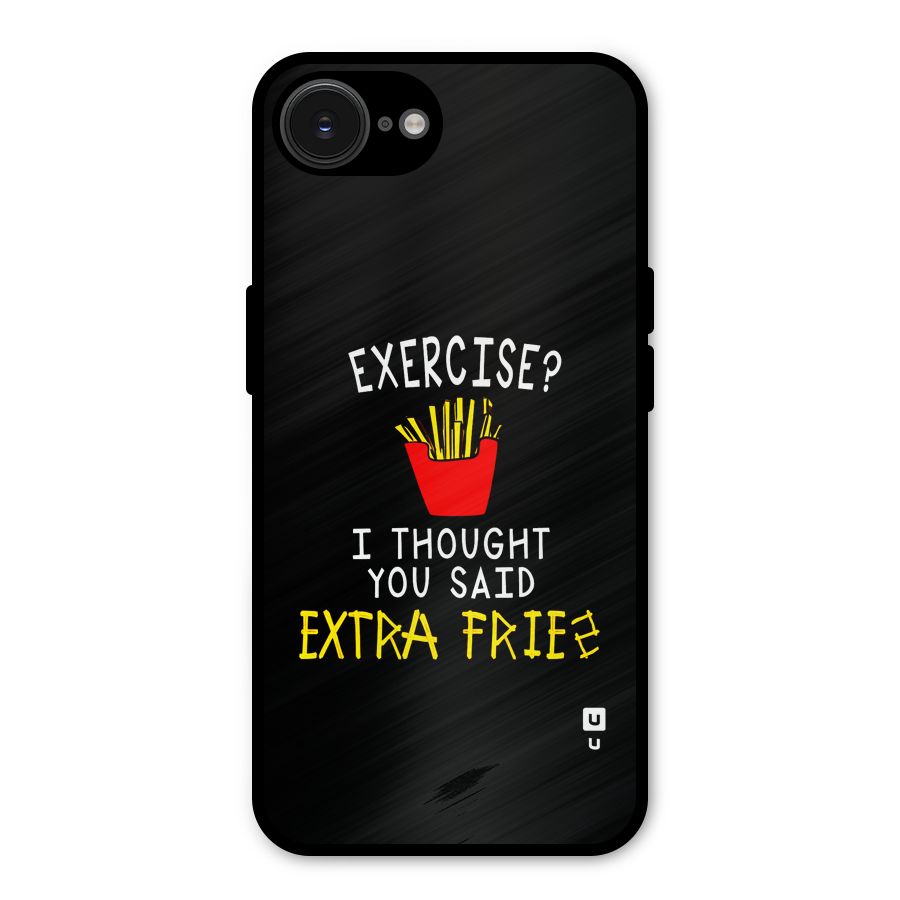 Extra Fries Metal Back Case for iPhone 16e