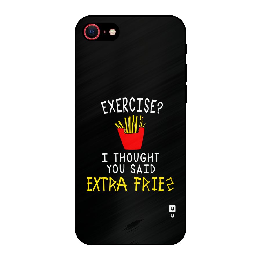 Extra Fries Metal Back Case for iPhone 8