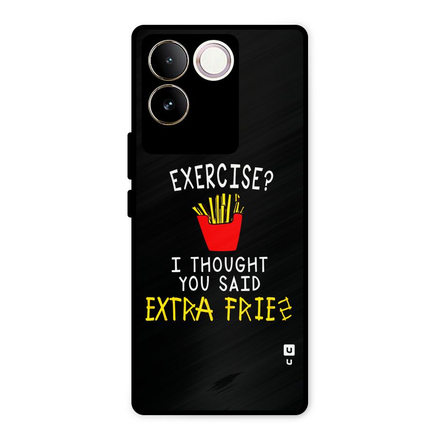 Extra Fries Metal Back Case for iQOO Z7 Pro