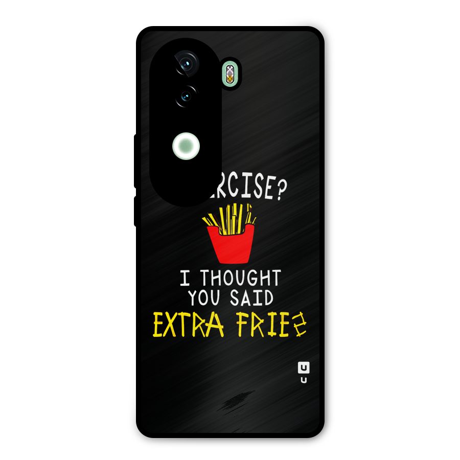 Extra Fries Metal Back Case for iQOO Z9s