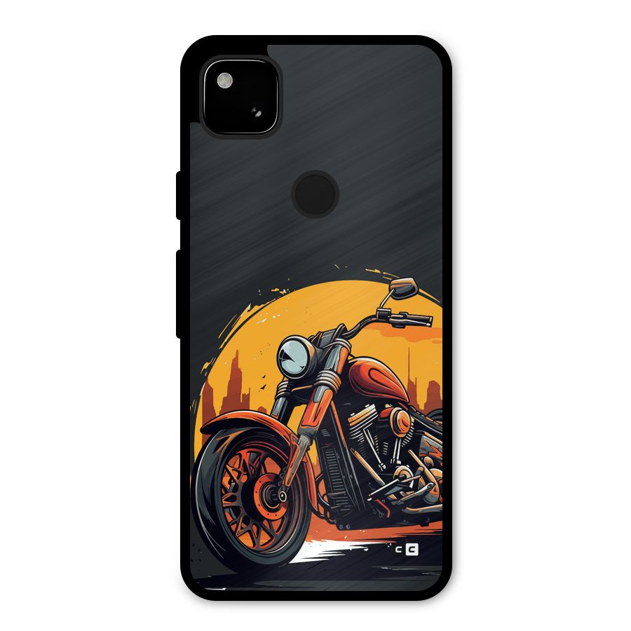 Extreme Cruiser Bike Metal Back Case for Google Pixel 4a