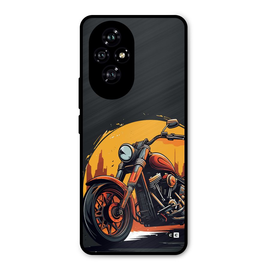 Extreme Cruiser Bike Metal Back Case for Honor 200