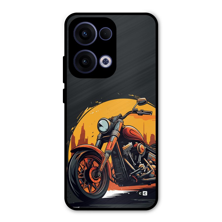 Extreme Cruiser Bike Metal Back Case for Oppo Reno13