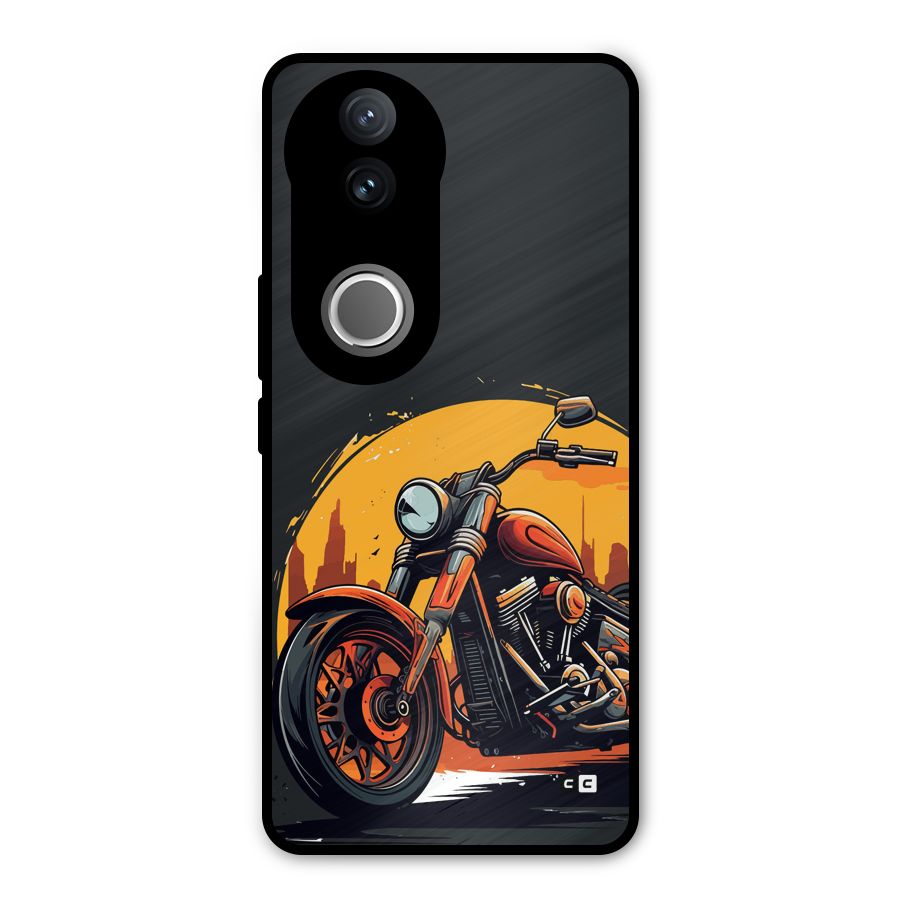 Extreme Cruiser Bike Metal Back Case for Vivo V50e