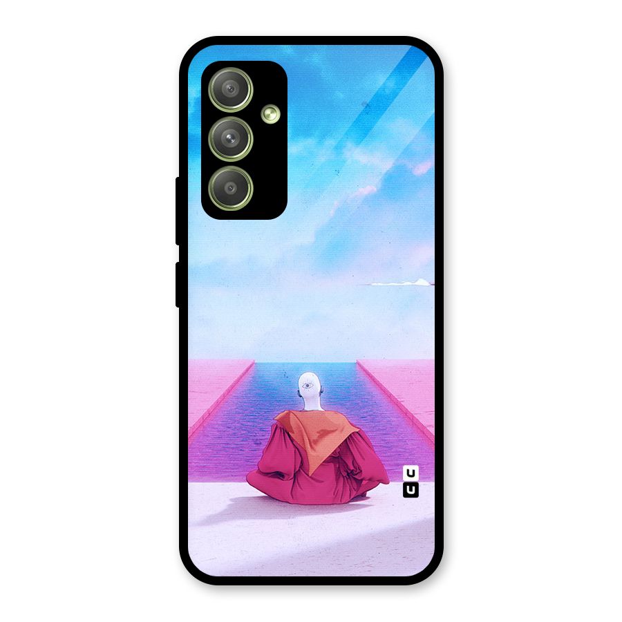 Eye Art Glass Back Case for Galaxy A54