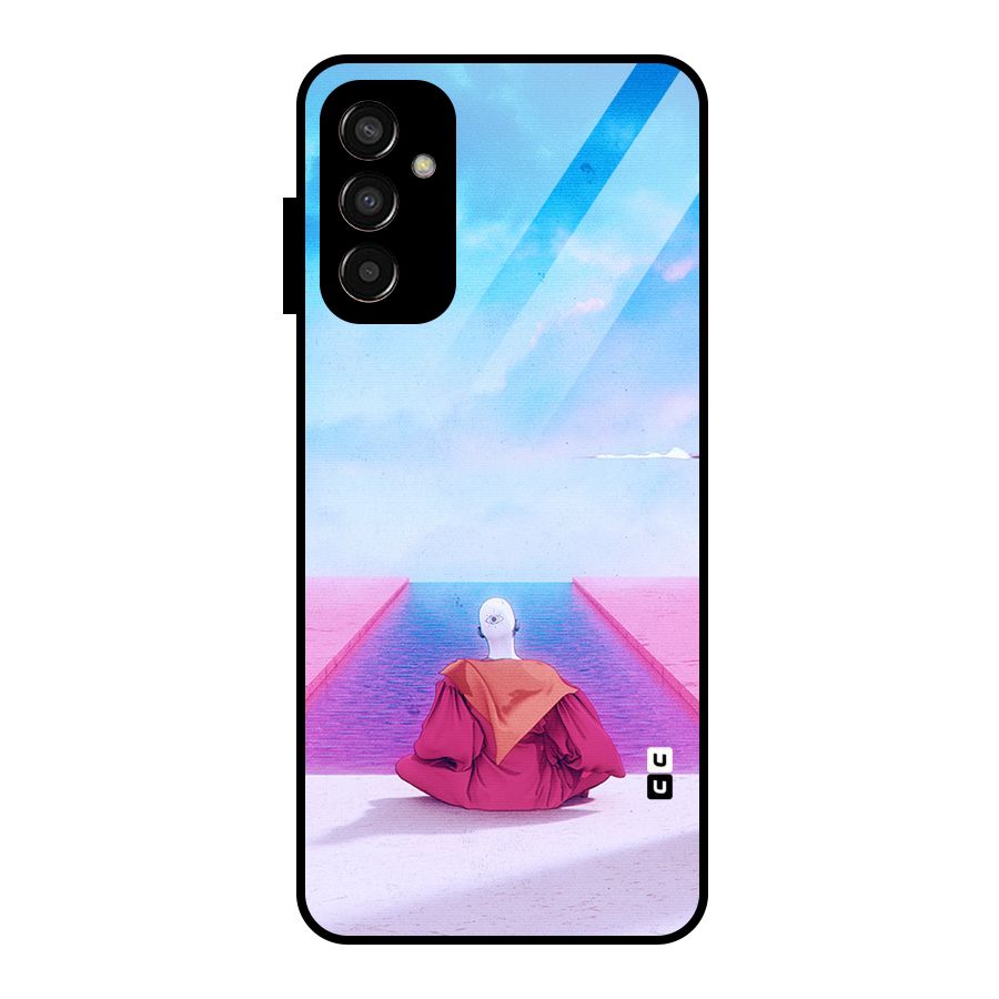 Eye Art Glass Back Case for Galaxy F13